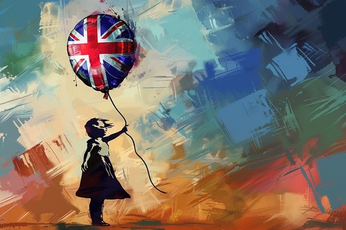 Banksy style red balloon - banksy,