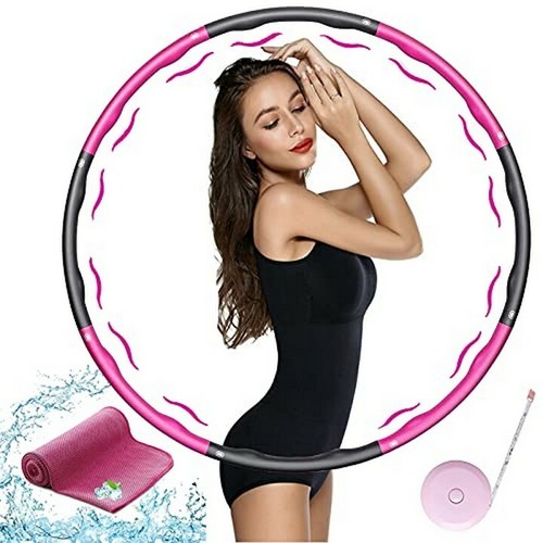 Hula hoop weighted - hoop, collapsible