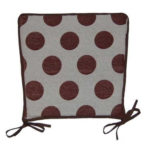 Polka dot square seat pad - square,