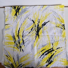 Lovely Vintage Retro Mid Century Cotton Terry Towelling Remnant 43cm x 83cm