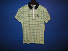 Fila Vintage Borg Bobby Retro Tennis Polo Shirt in Lime Green Size M