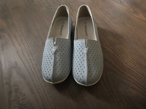Damart leather slip shoes - leather,