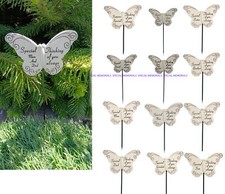 Memorial Butterfly Stake Spike Ornament Crem Graveside Grave Loving Memory