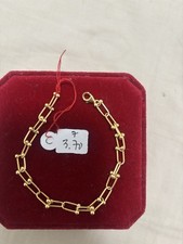 REAL 18carat saudi Gold Hardware Bracelet -7inches