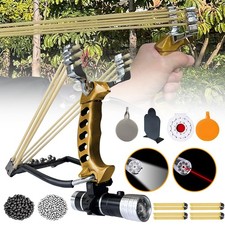 Adults Powerful Slingshot Catapult Handle Sling Shot Game Hunting High Velocity