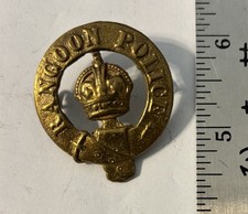 Obsolete Rangoon Police Cap