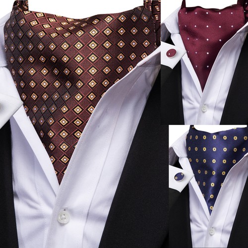 Mens cravats brown blue pink - cravats,