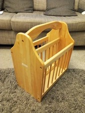 Wooden Magazine Rack Holder