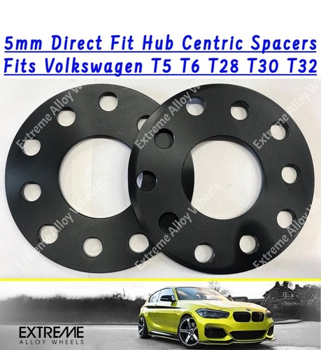 Alloy wheel spacers 5mm - alloy, fits