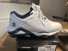 Footjoy Tour Alpha Men's Golf Shoes White Size 8.5 Wide Brand New with Box