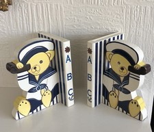 Bookends Teddy Bears Wooden