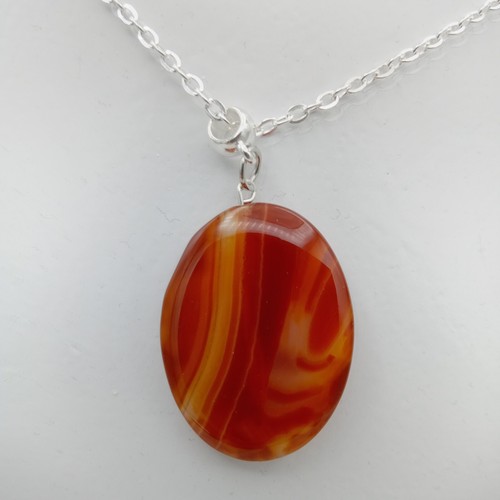 Polished striped agate - polished,