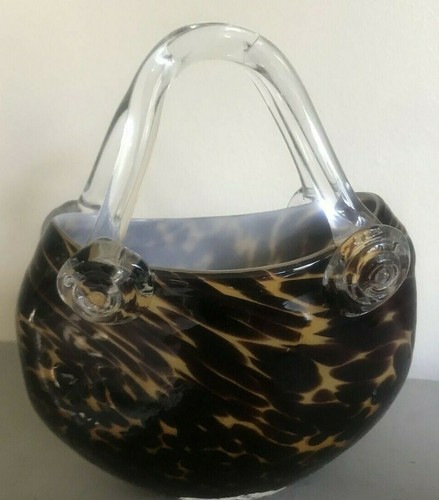Italian murano art glass vase - art,