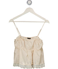ZARA Cream Lace Inset Cami Top