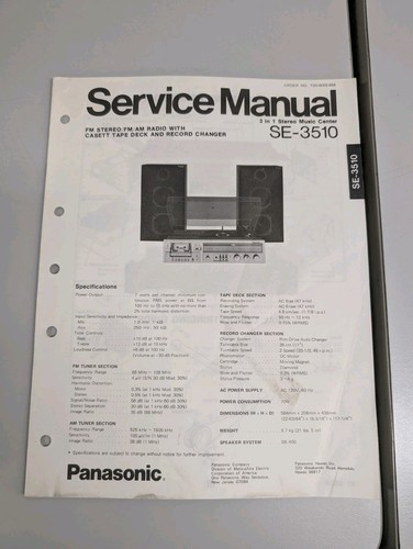 Panasonic 3510 1 - se-3510, music
