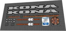 1994 Kona Kula Decal Set