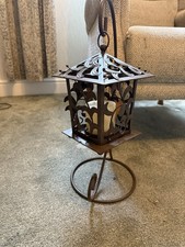 Candle Lantern 21cm Stainless Steel with 35-Hour Burning Time