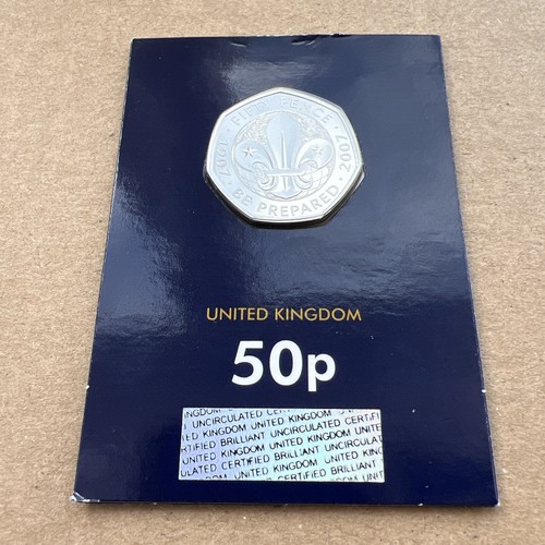 Scouting 50p coin - , change