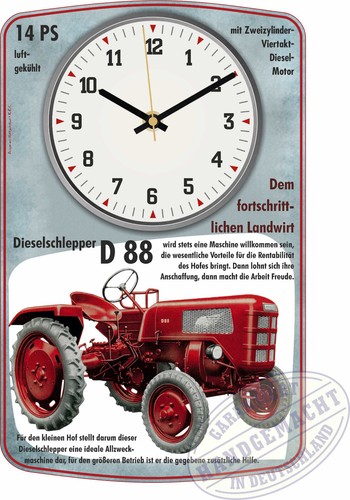 Vintage tractor wall clock