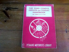 FORD ZEPHYR ZODIAC MK1 & MK2 MAINTENANCE HANDBOOK, CONSUL CONVERTIBLE,ZODIAC MK2