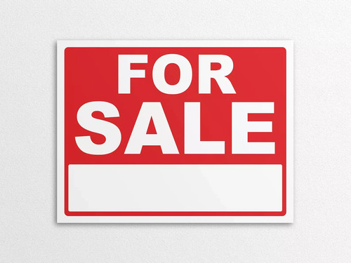 For sale sign with - for, space