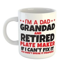 DAD GRANDAD RETIRED PLATE