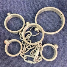 Heavy Stainless Steel Neck Collar Handcuffs Ankle Cuffs Restraints Bondage BDSM