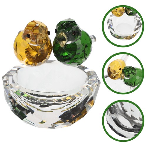 Decorative crystal glass - decorative, bird