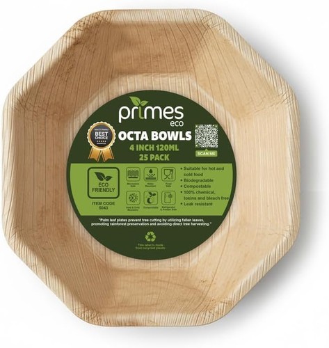 Disposable palm leaf octa - palm,