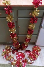 5 xVintage Foil Hanging