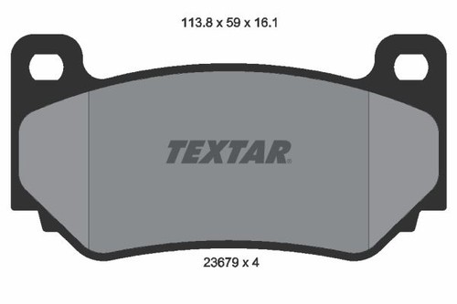 Front brake pad set - set, fits
