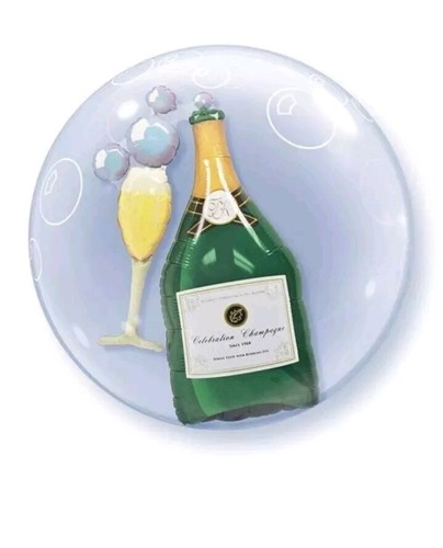 Bubbly champagne bottle - bubbly,