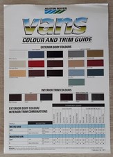 Austin Rover Vans Colour &