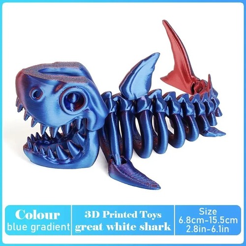 Printed shark megalodon - 3d,