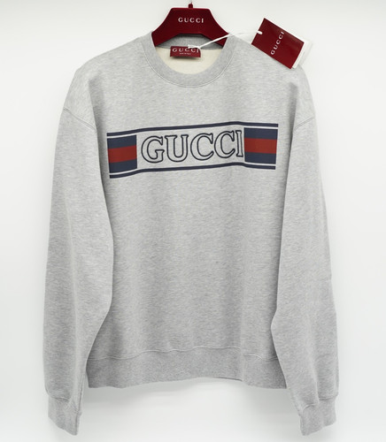 Gucci sweatshirt grey m - sweatshirt,
