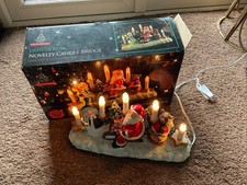 Christmas Candle Bridge Santa Clause Snow Man And Bears Novelty Candle Bridge