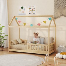 HOMCOM House-Shaped Kids Bed