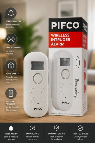 Pifco wireless intruder alarm - wireless,