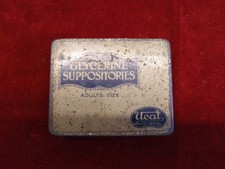 vintage glycerine suppositories tin