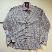 Makrom Mens White Floral Funky