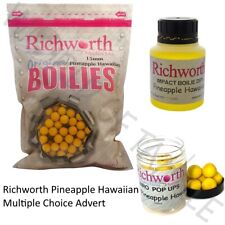 Richworth Pineapple Hawaiian Boilies 15mm Airo Pop Ups Glug Dip Carp Fishing