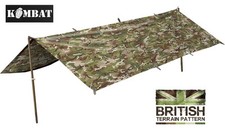 Army Combat Military Tent Rain Poncho Surplus Basha Shelter Waterproof BTP DPM