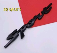 Black Sport 3D Metal Badge Car