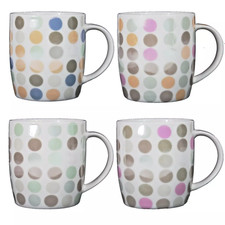 Set of 4 Coffee Tea Mugs Cups