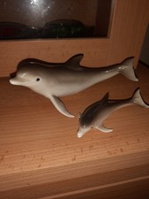 Two vintage porcelain - porcelain, dolphins