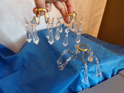 Lot dangling taper glass - taper,