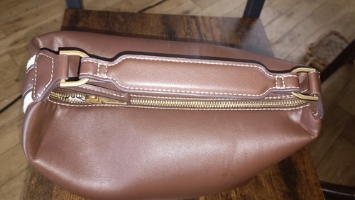 Zara brown faux leather