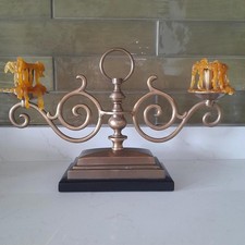 Vintage brass candelabra with