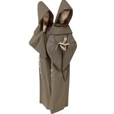 Lladro Ceramic Two Hooded