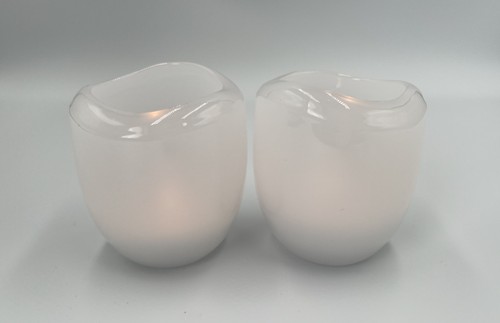 Partylite white frosted glass - partylite,